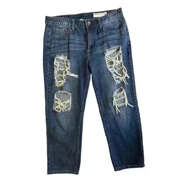 Special A Denim - Special A Boyfriend Distressed Jeans M StyleP1239